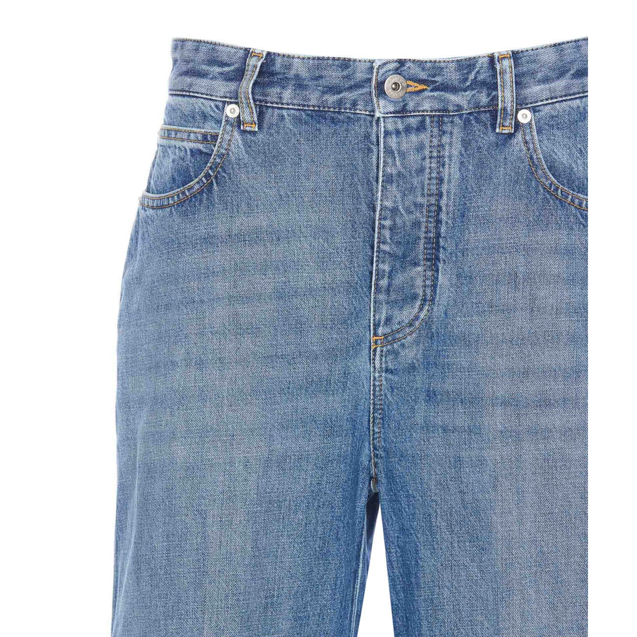 Bottega Veneta Women Vintage Indigo Turned Up Jeans