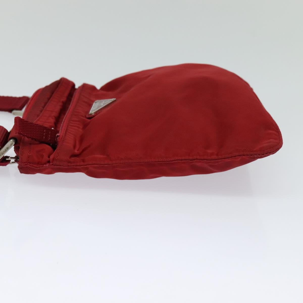 PRADA Shoulder Bag Nylon Red yk17295