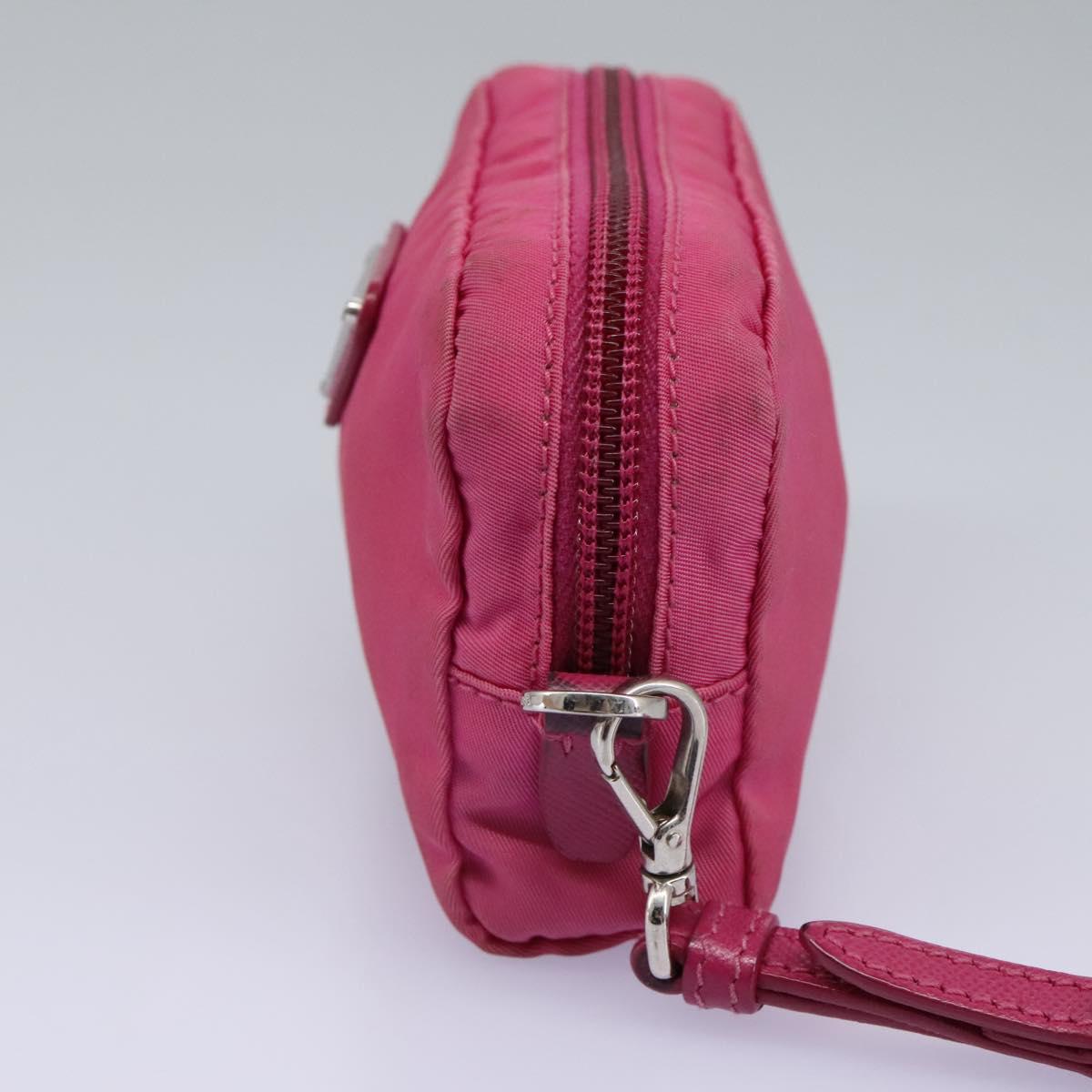 PRADA Pouch Nylon Pink Pink yk17323