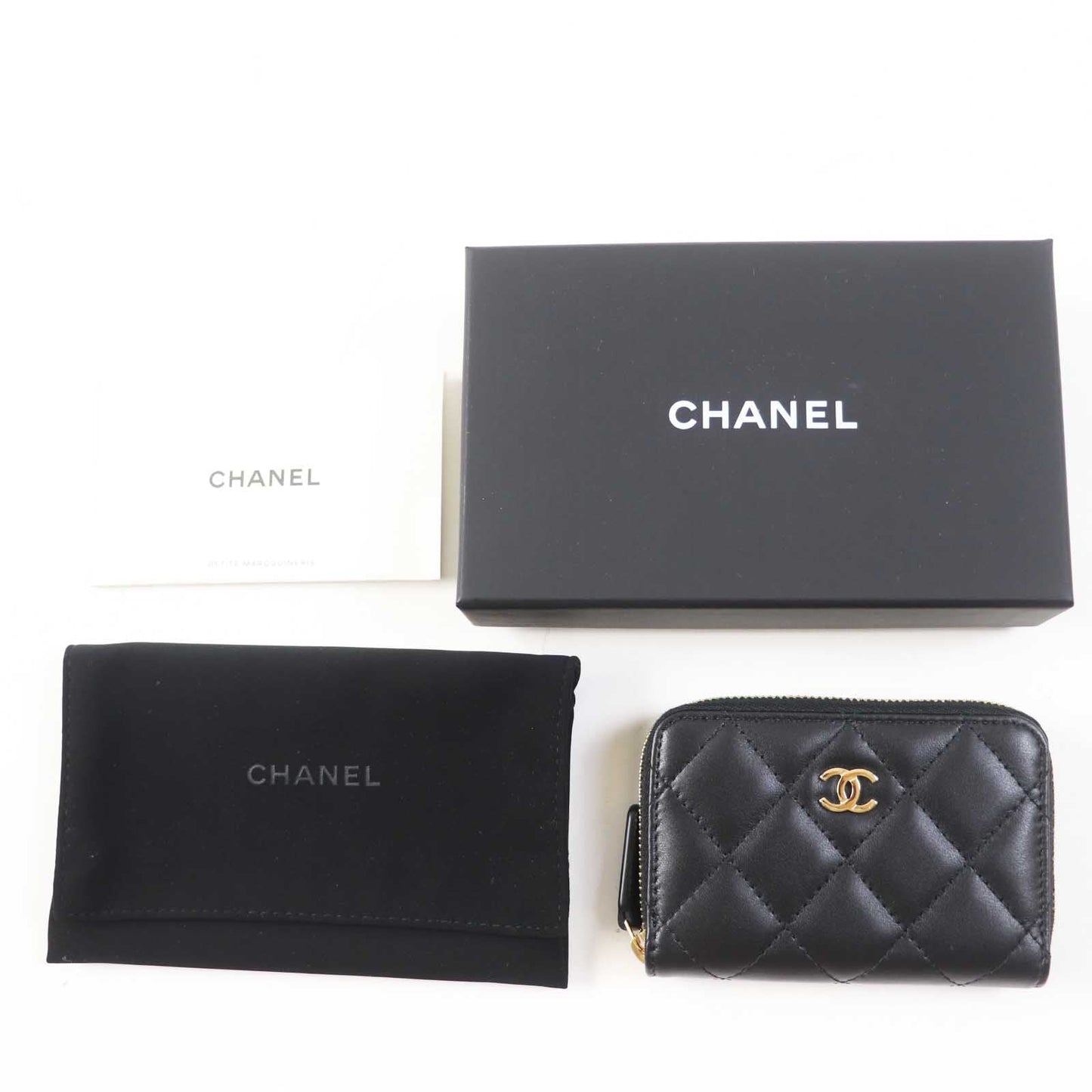 Chanel Lamb Leather Classic Zip Coin Purse