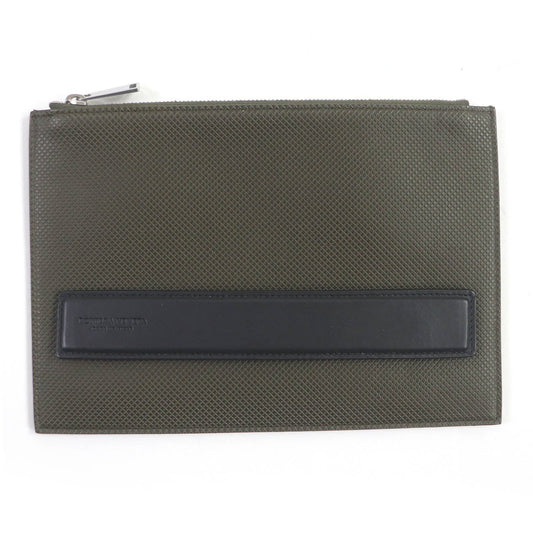 Bottega Veneta Leather Intrecciato Clutch Bag