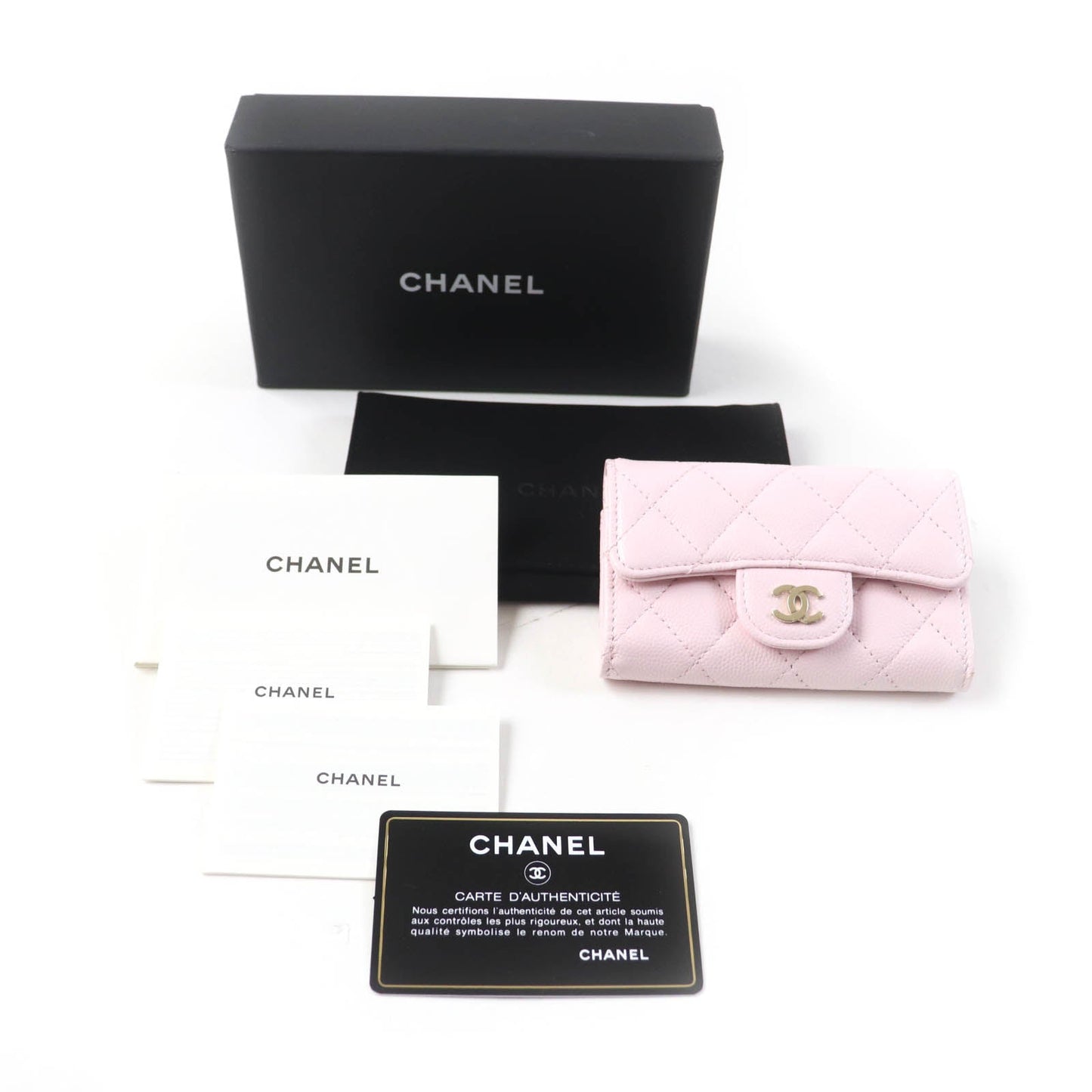 Chanel Classic Flap Lambskin Card Case AP0214