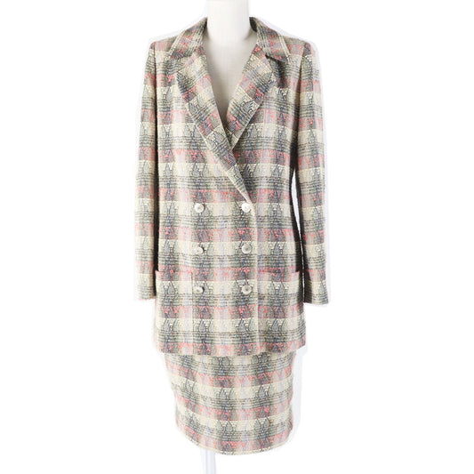 Chanel Tweed Double Breasted Setup 38