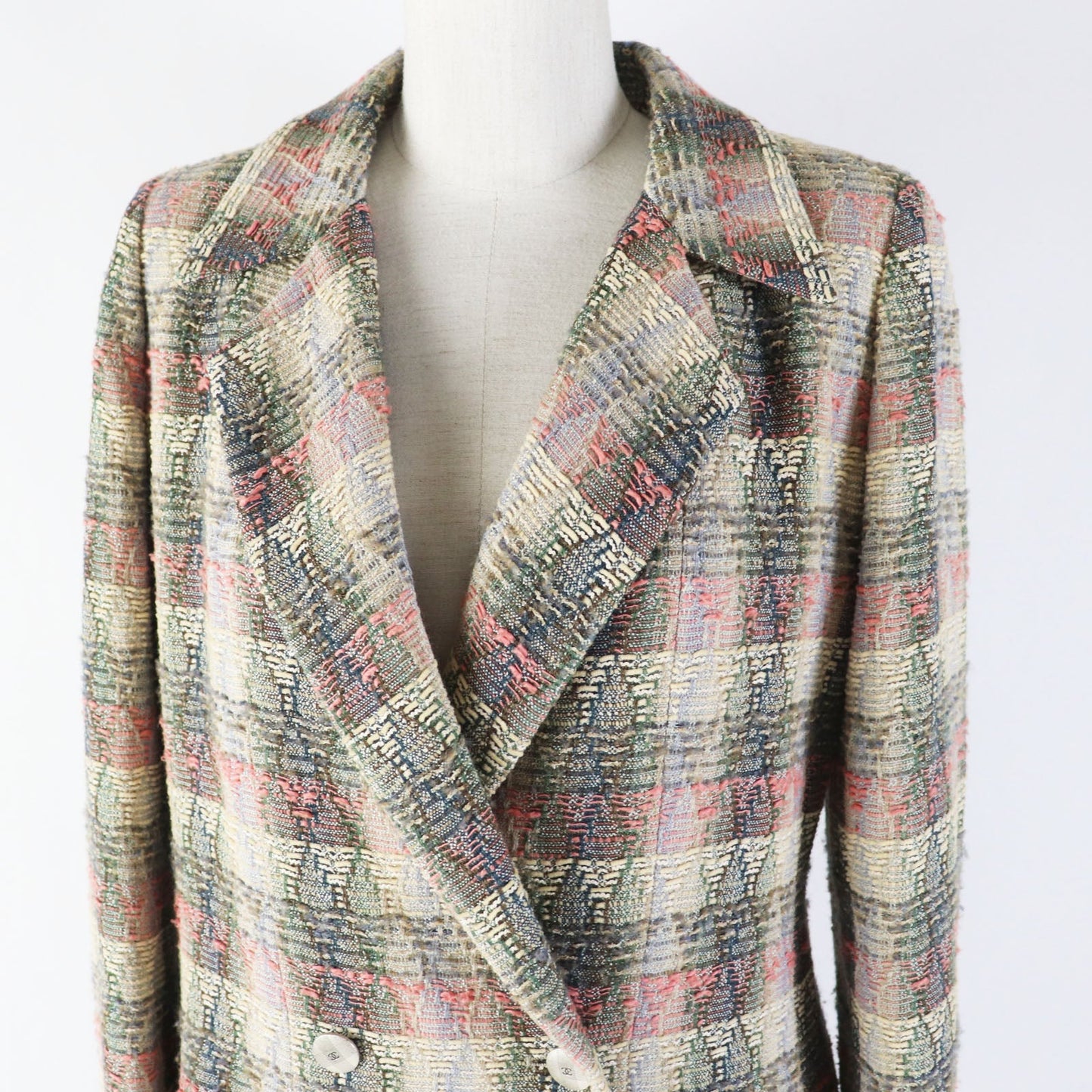 Chanel Tweed Double Breasted Setup 38