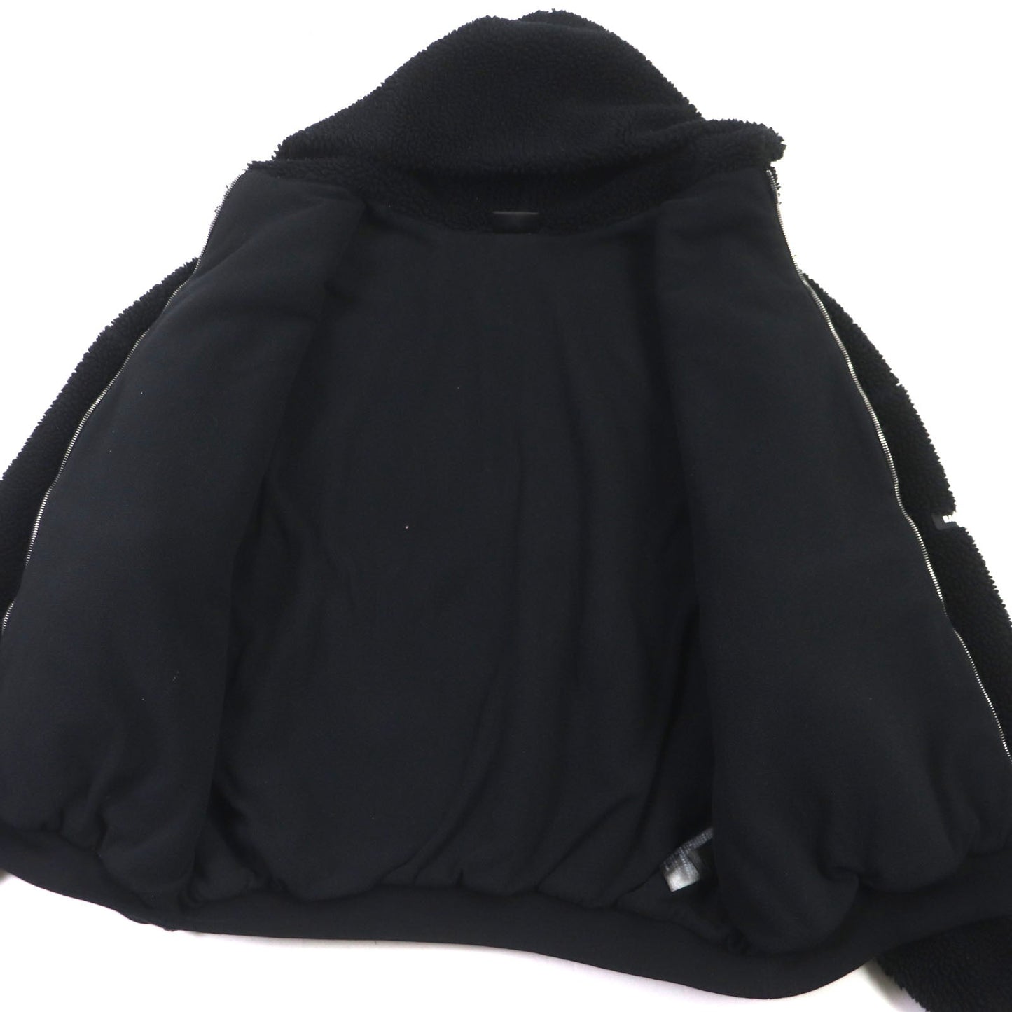 Balenciaga Zip-Up Hoodie Fleece Jacket Black