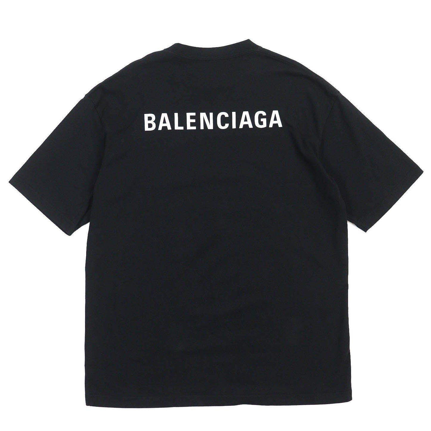 Balenciaga Logo Print Oversized T-Shirt Black XS
