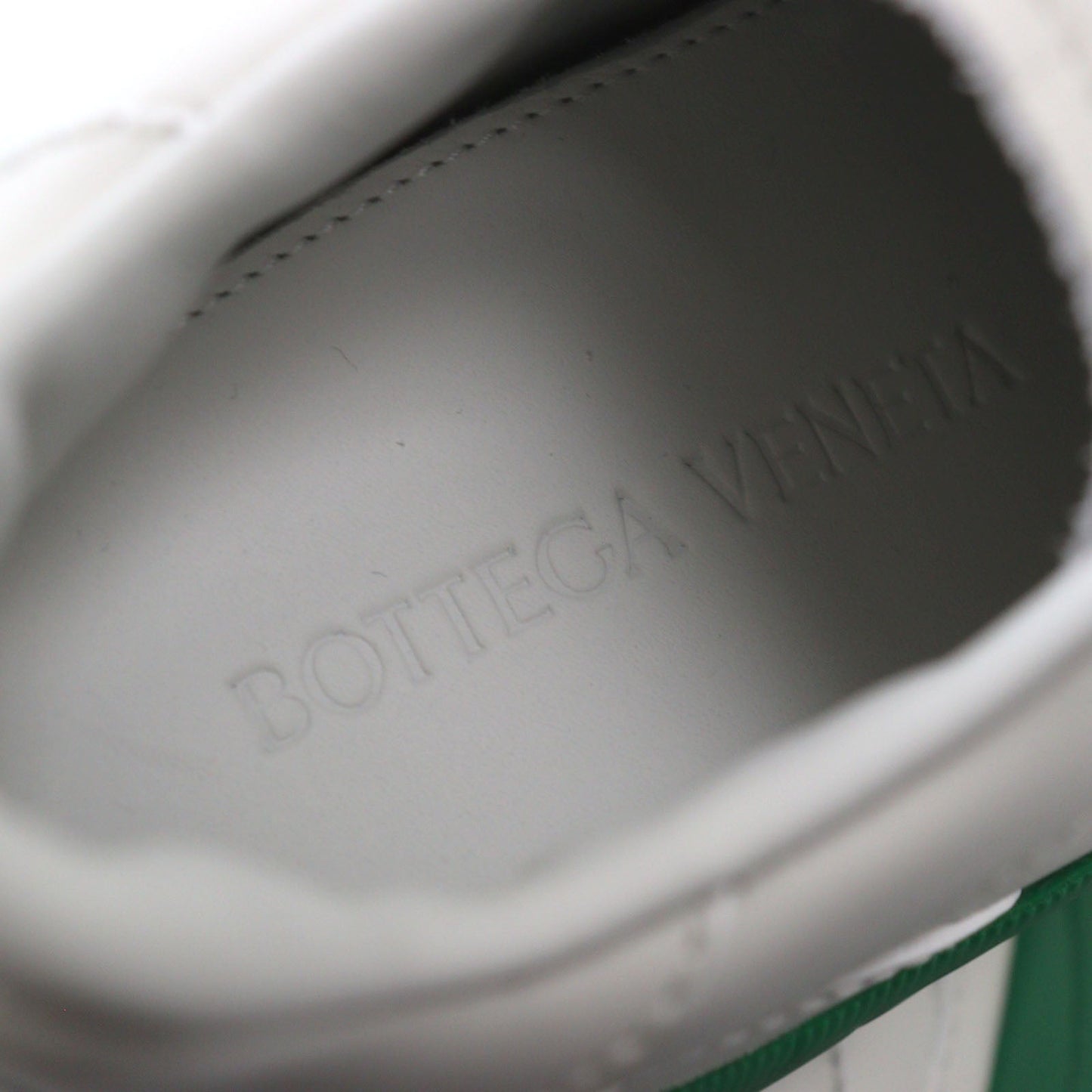 Bottega Veneta Calf Leather Sneakers White Green