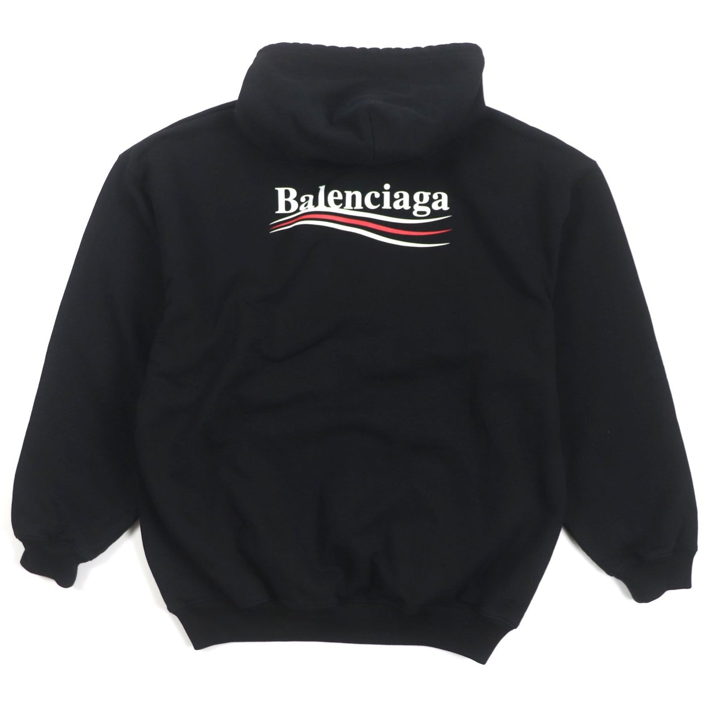Balenciaga Cotton Logo Print Pullover Hoodie