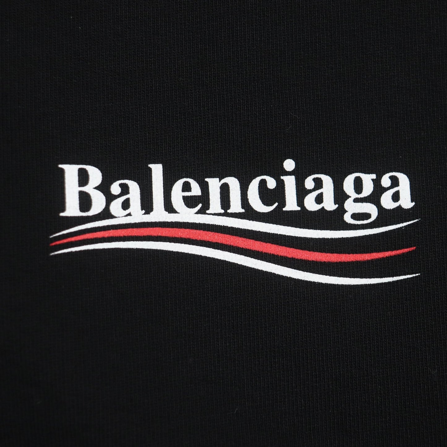 Balenciaga Cotton Logo Print Pullover Hoodie