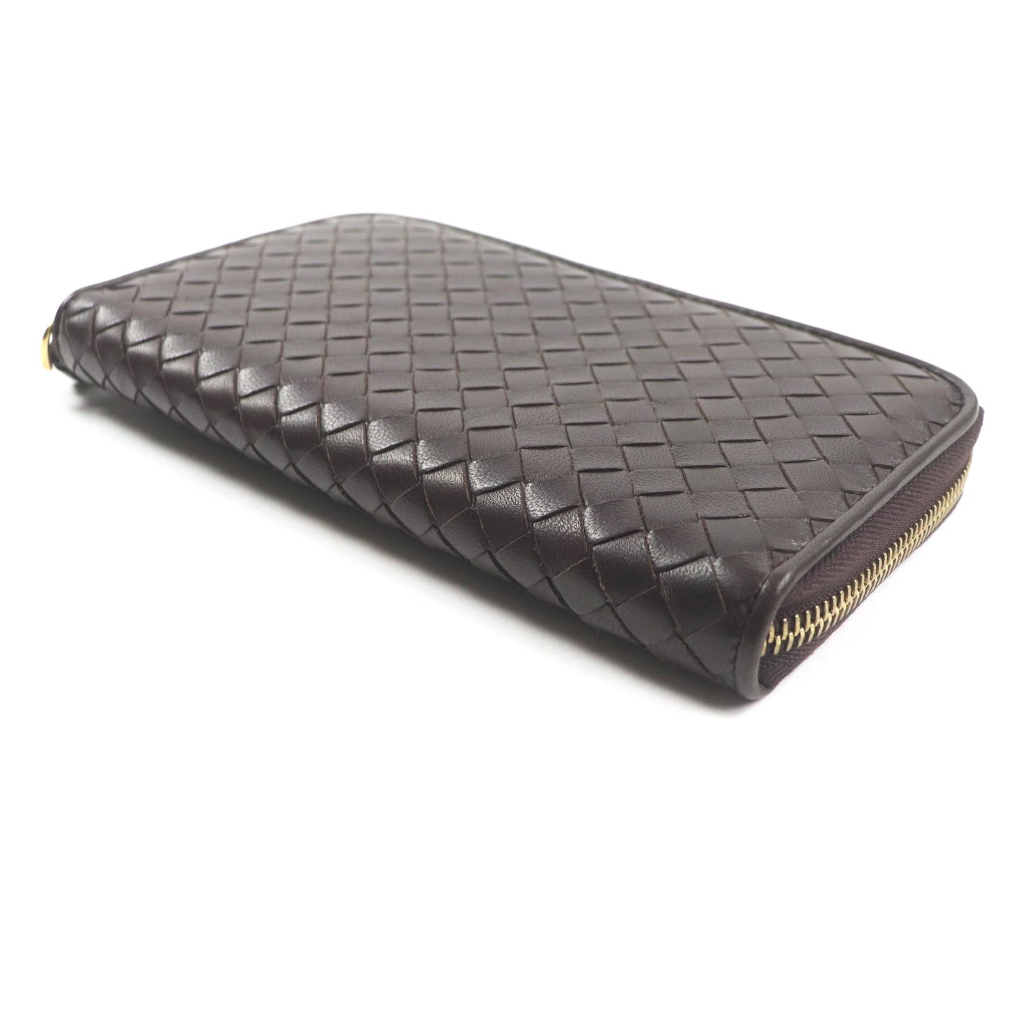 Bottega Veneta Leather Zip Wallet 114076