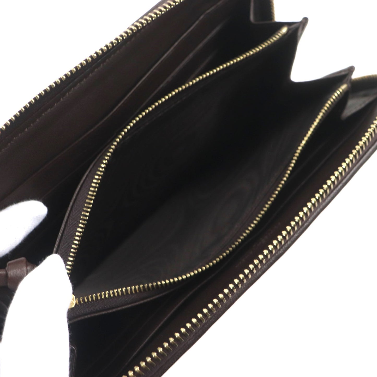 Bottega Veneta Leather Zip Wallet 114076