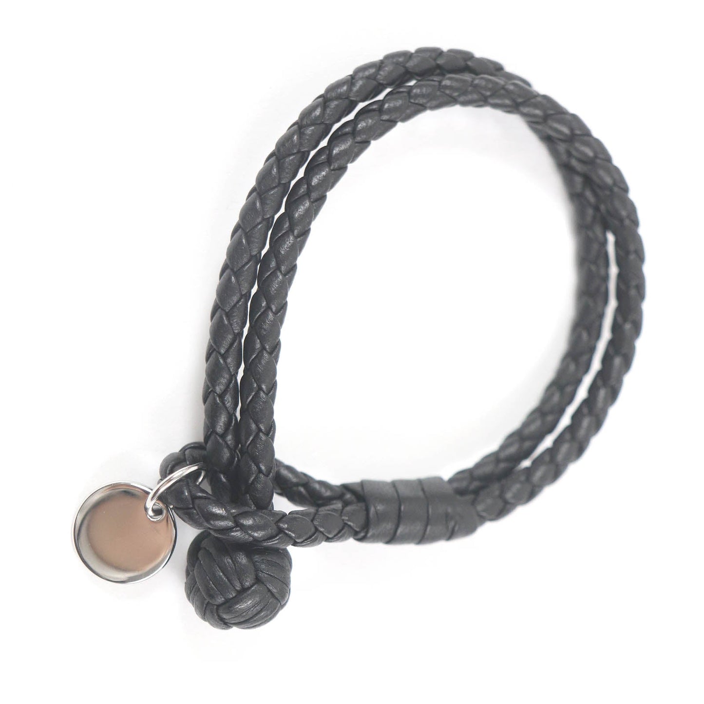 Bottega Veneta Leather Intrecciato Bracelet 113546