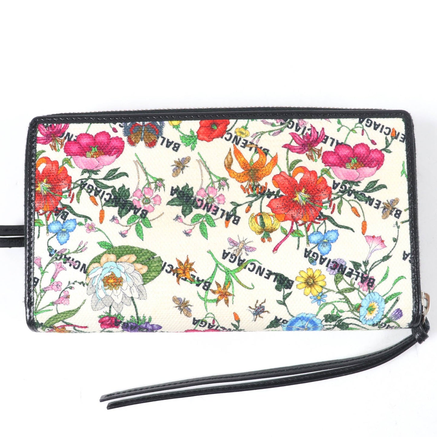 Gucci×Balenciaga Floral Leather Long Wallet
