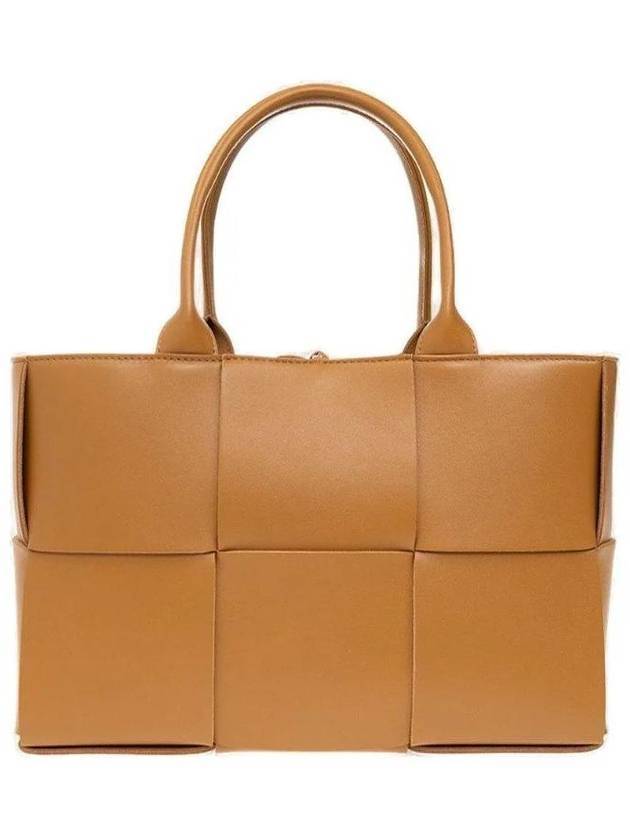 Bottega Veneta Women's Intrecciato Arco Small Tote Bag Brown