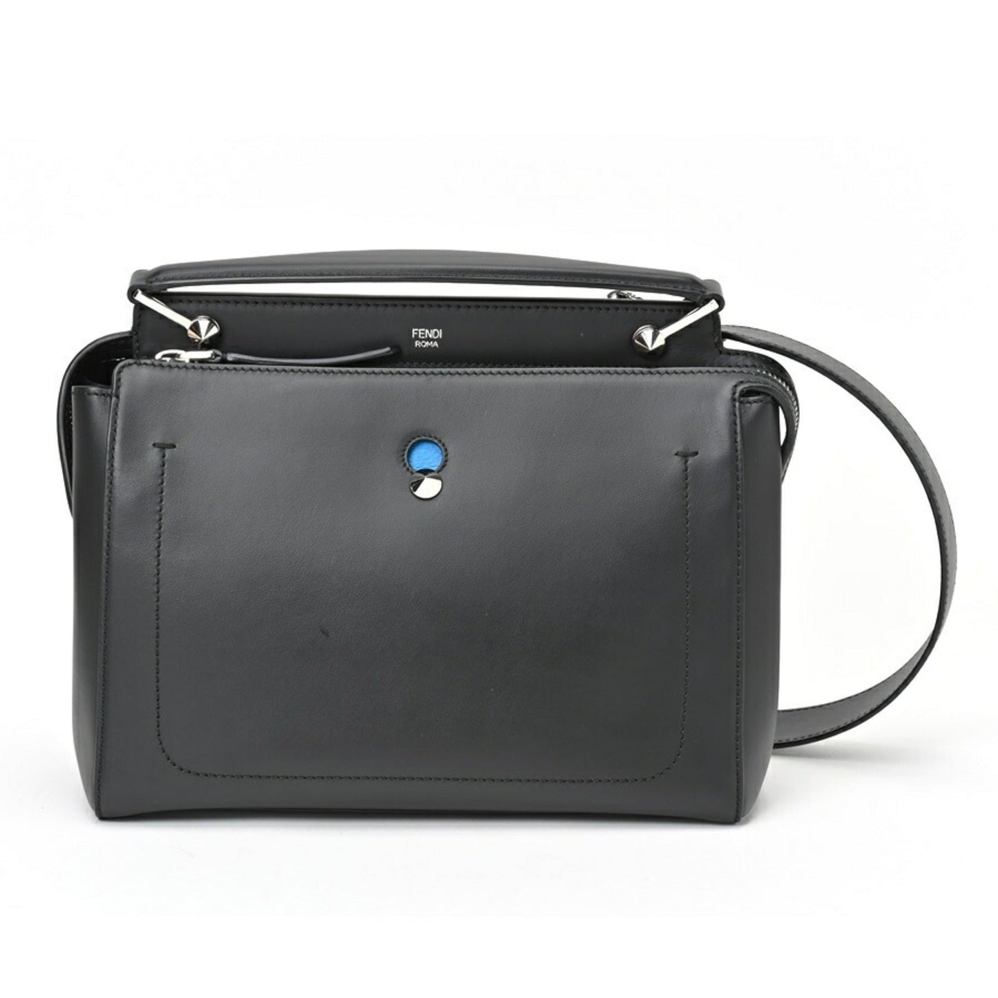 Fendi Dotcom  Leather Shoulder Bag (Pre-Owned)