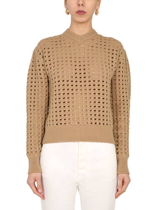 Bottega Veneta perforated knit top