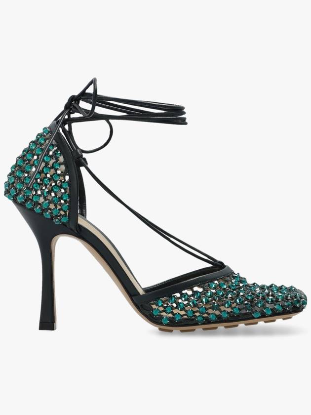 Bottega Veneta embellished stretch sandal heels