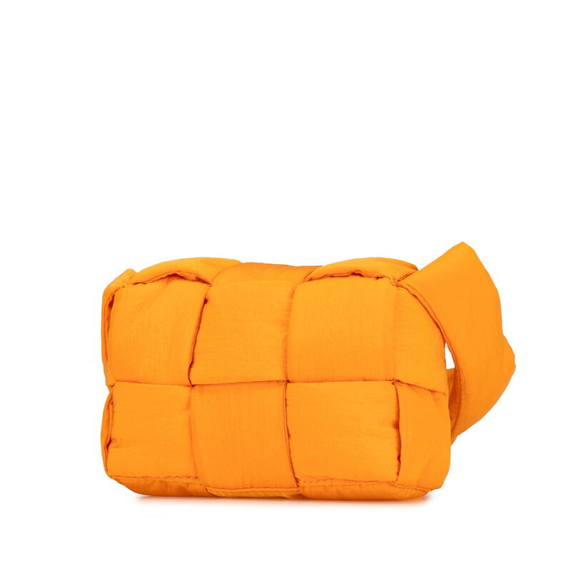 Bottega Veneta Nylon Maxi Intrecciato Padded Tech Cassette Crossbody Bag