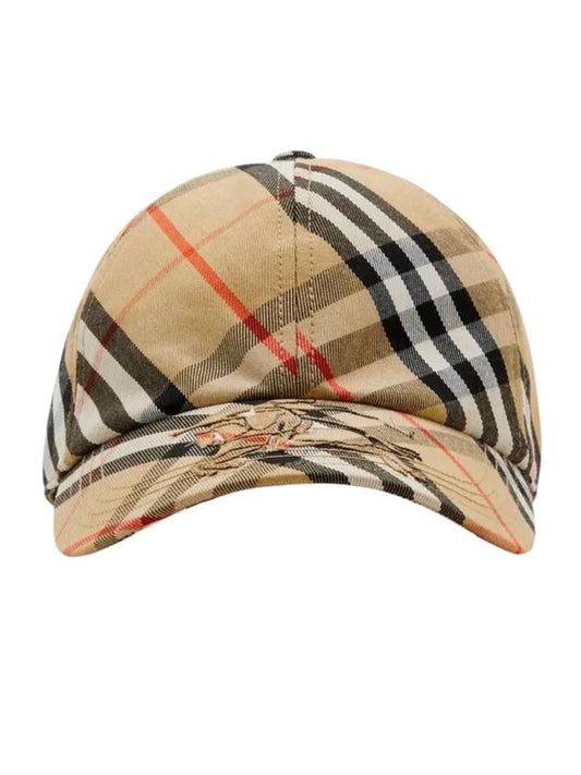 Burberry Vintage Check Base Ball Cap Beige