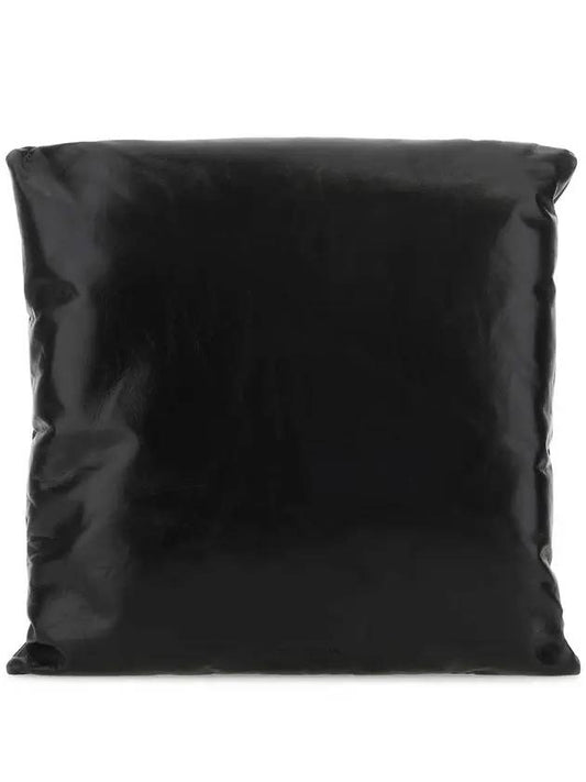 Bottega Veneta Pillow Leather Clutch Bag Black
