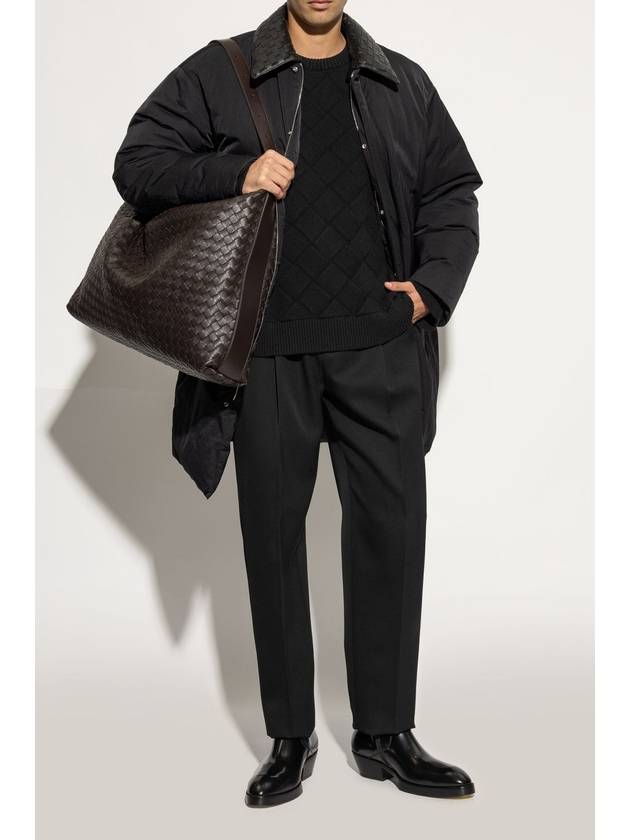 Bottega Veneta Bottega Veneta Leather Heeled Shoes Dalton, Men's, Black