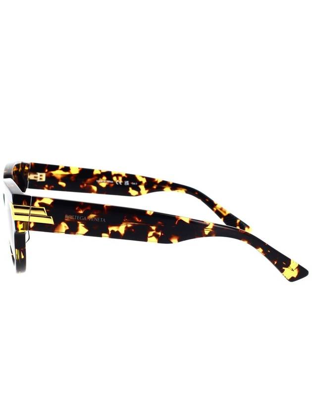 Bottega Veneta Eyewear Gold Logo Cat Eye Sunglasses Havana