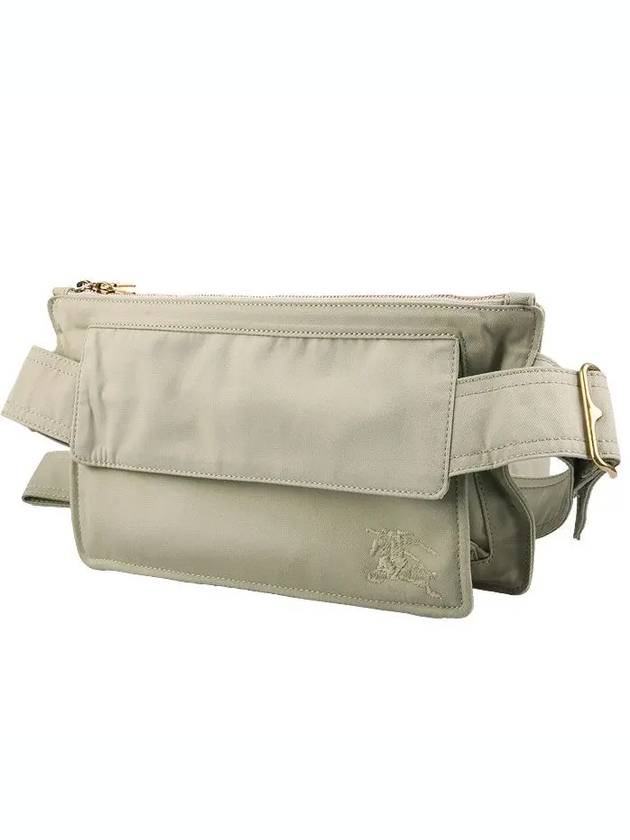 Burberry Trench Embroidered Logo Belt Bag Green