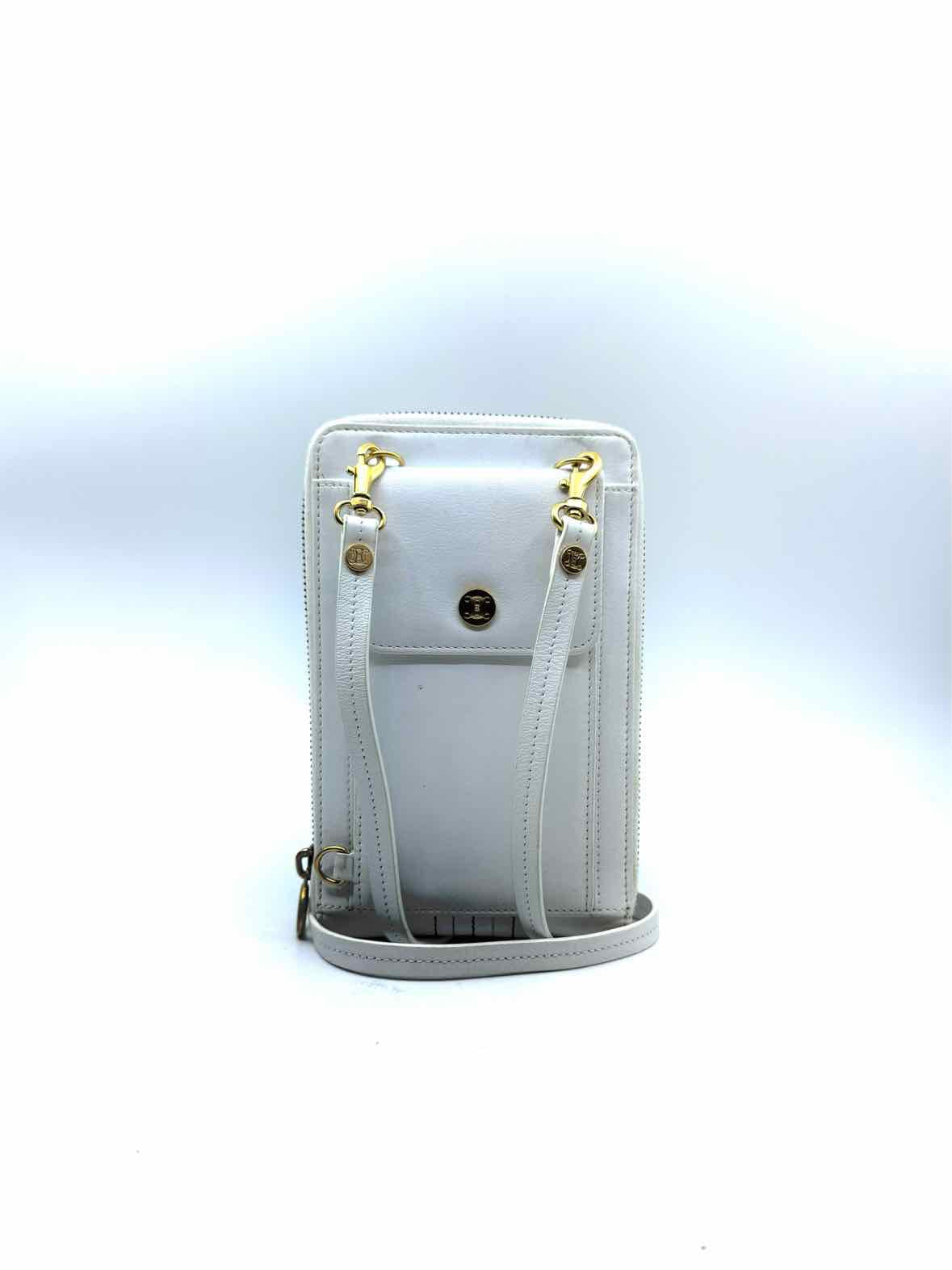 CELINE White Leather Wallet