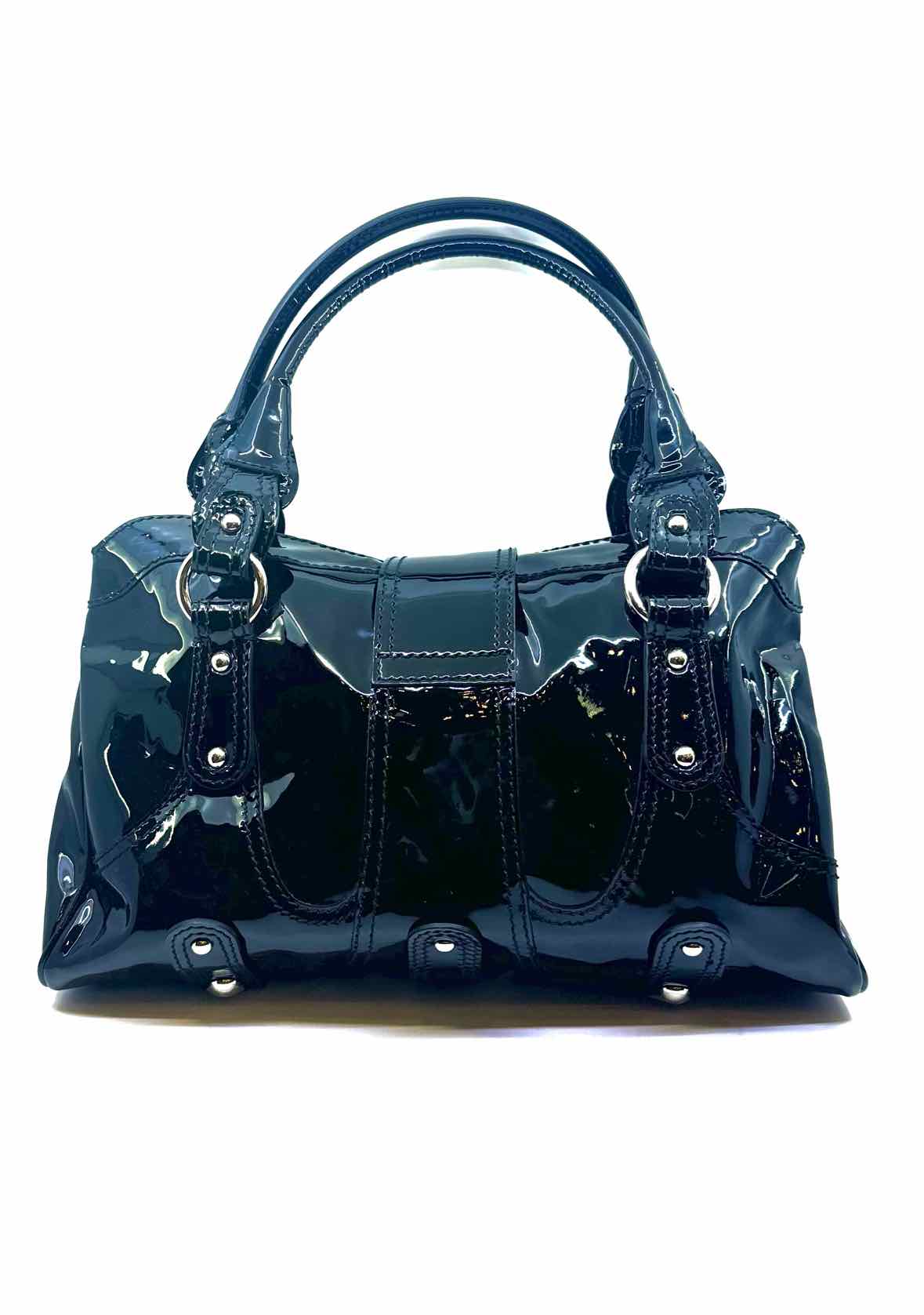 VALENTINO Black Patent Leather Handbag