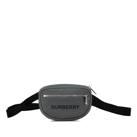 Gray Burberry Nylon Cannon Bumbag Belt Bag