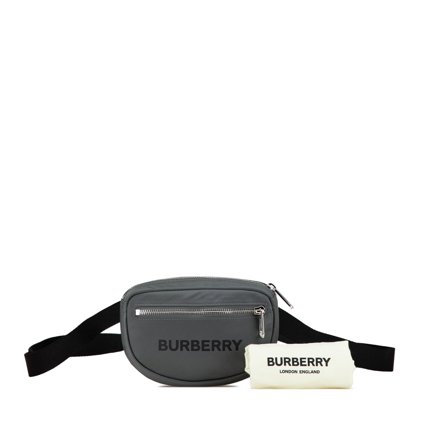 Gray Burberry Nylon Cannon Bumbag Belt Bag