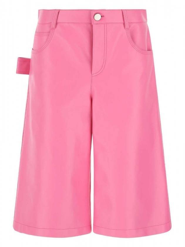 Bottega Veneta Women's Nappa Leather Bermuda Shorts Pink