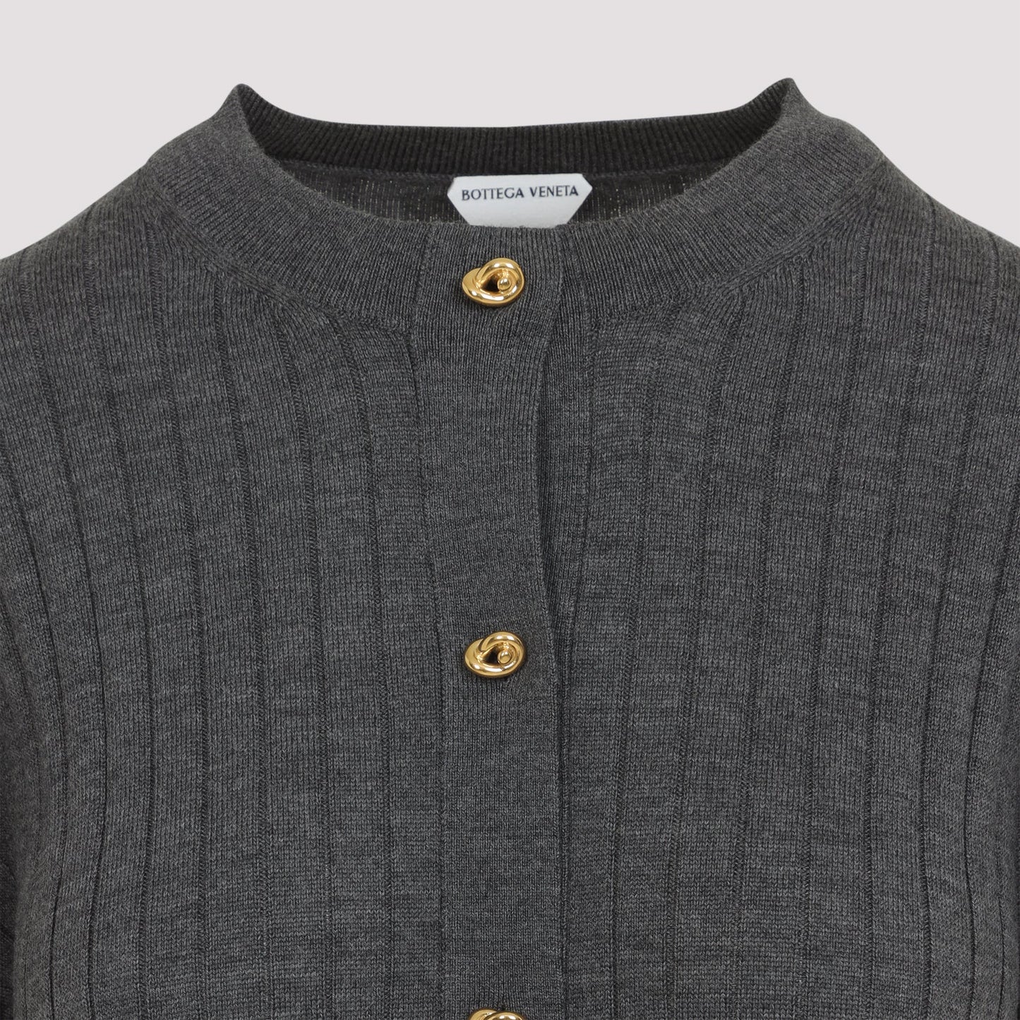 Bottega Veneta Wool Ribbed Cardigan Women
