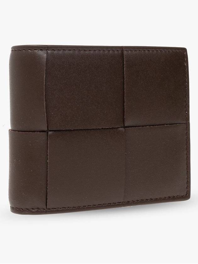 Bottega Veneta Intrecciato Coin Pocket Half Wallet Brown