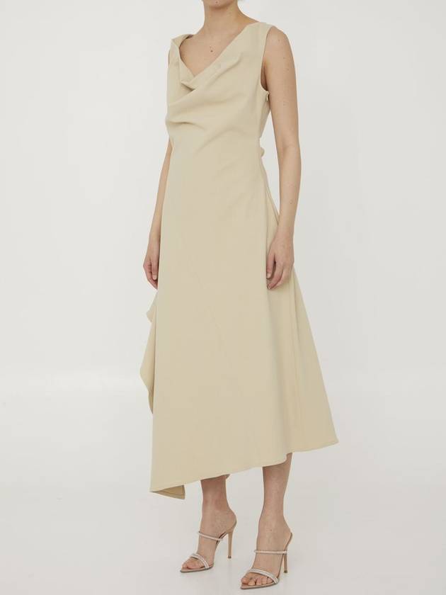 Bottega Veneta Midi Dress 743355V2T30 9016 BEIGE