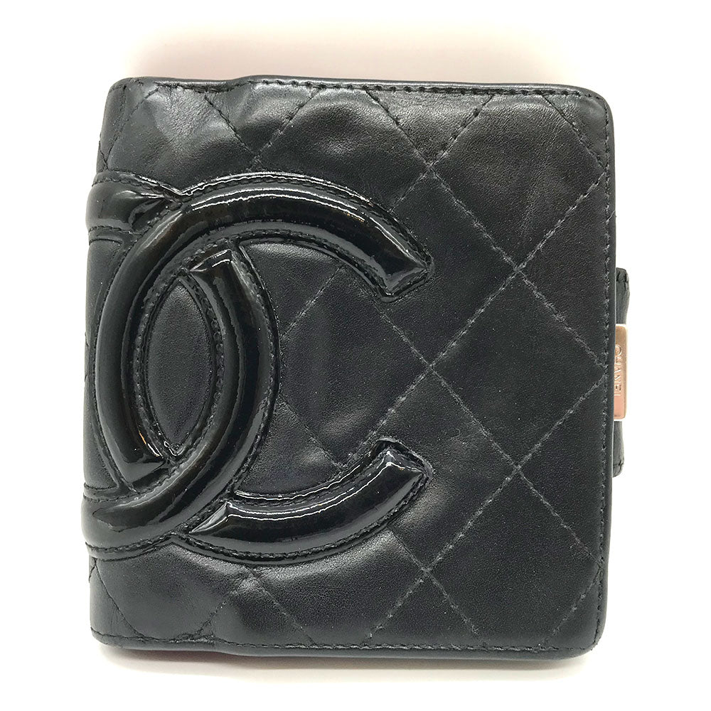 Chanel Cambon Ligne Wallet Leather Short Wallet in New Condition