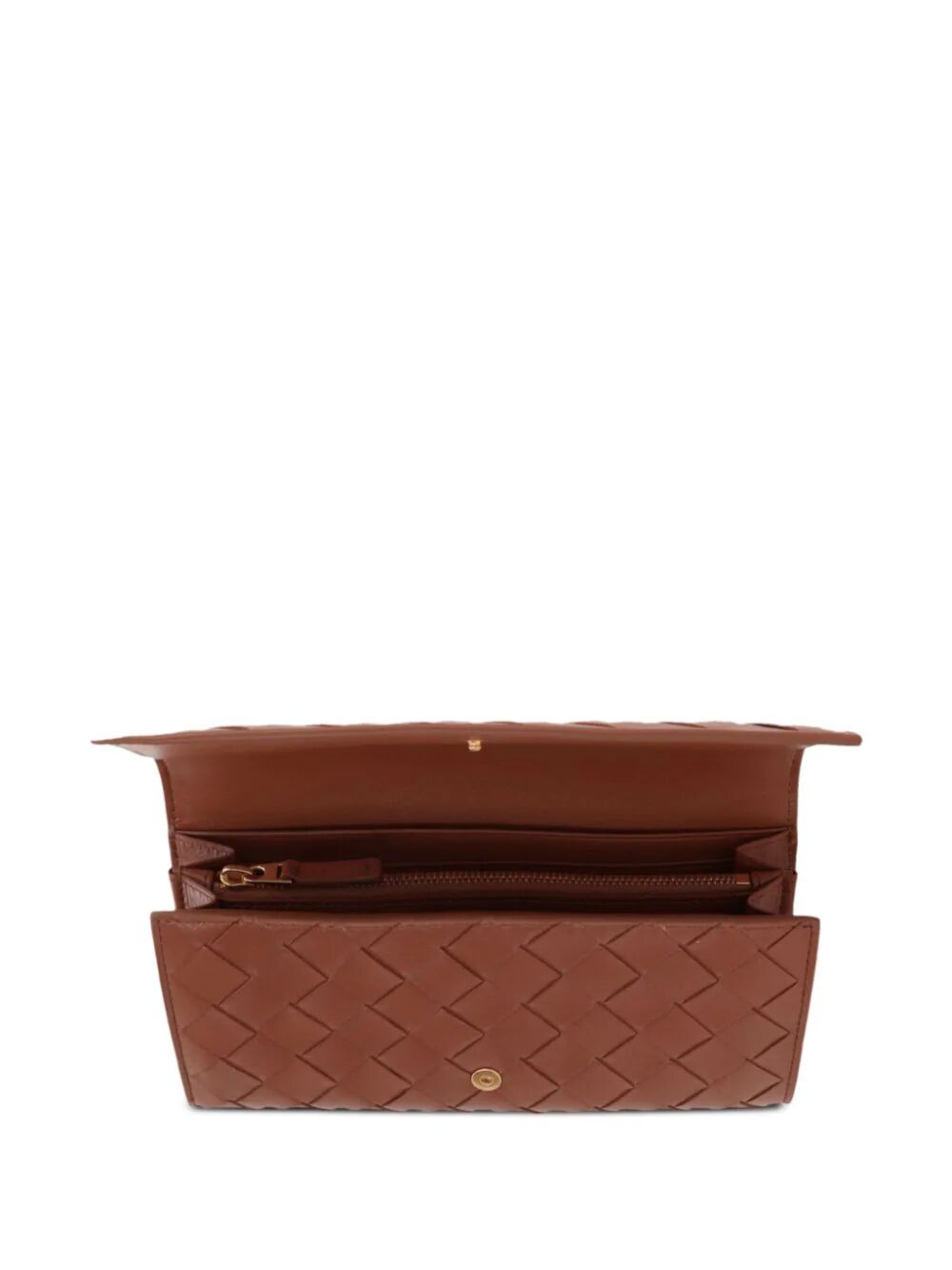 Bottega Veneta Women Portafoglio Intrecciato Con Patta Grande