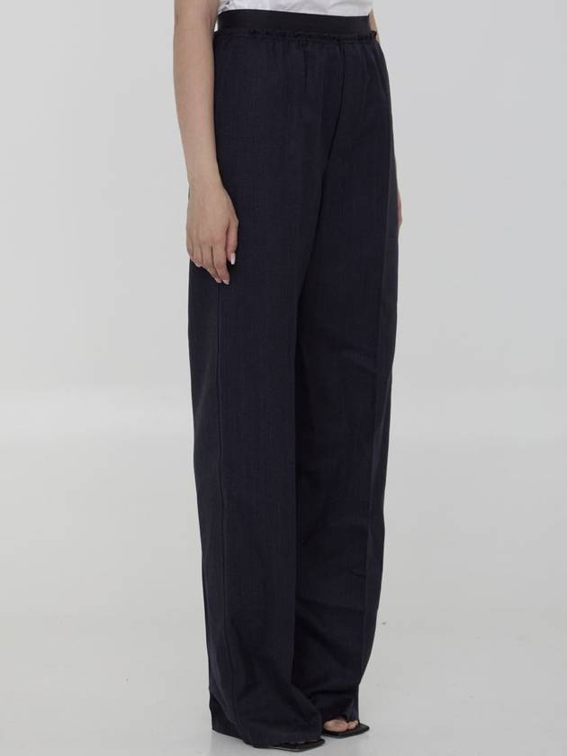 Bottega Veneta Striped Wool Trousers