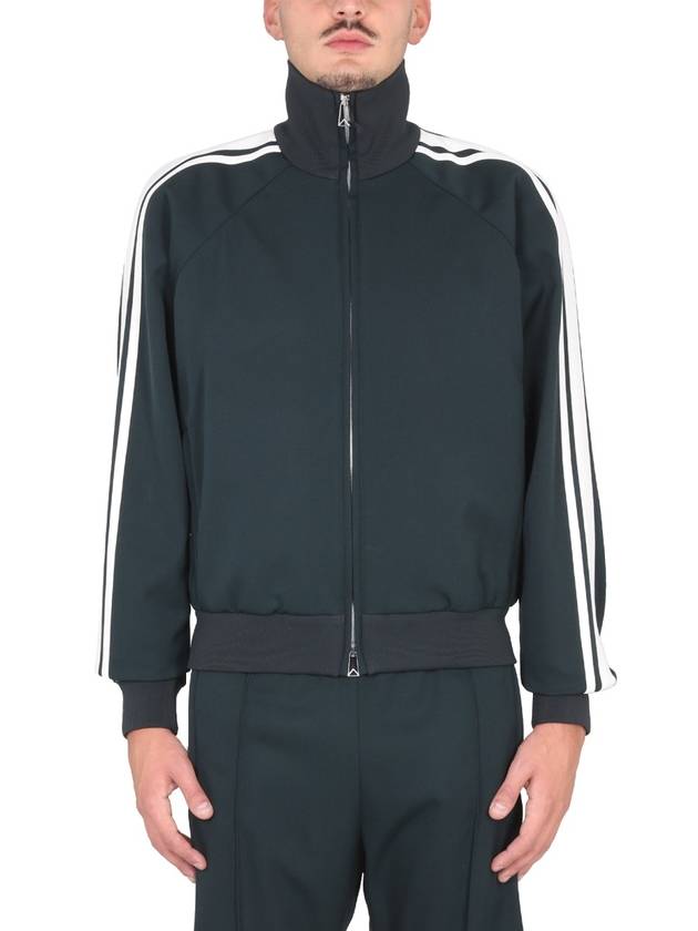 Bottega Veneta Stretch Track Jacket Black Green