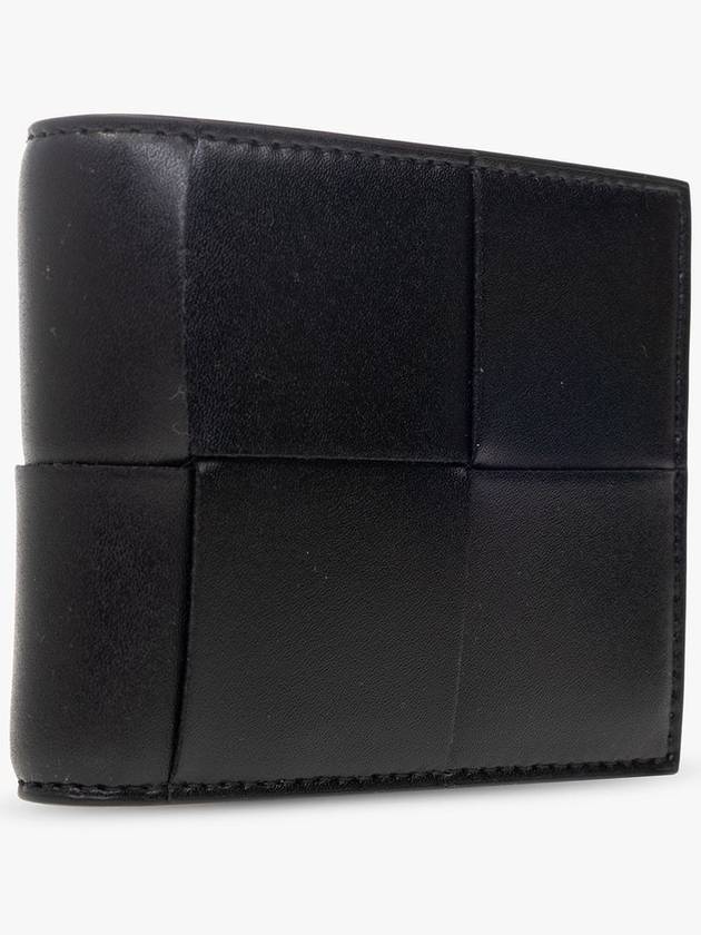 Bottega Veneta Intrecciato Coin Pocket Half Wallet Black