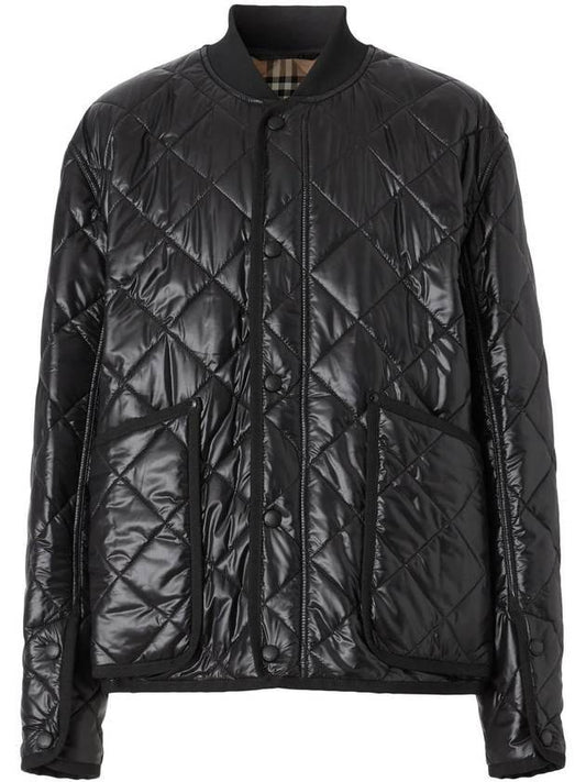 Burberry Diamond Quilted Boomer Padding Black