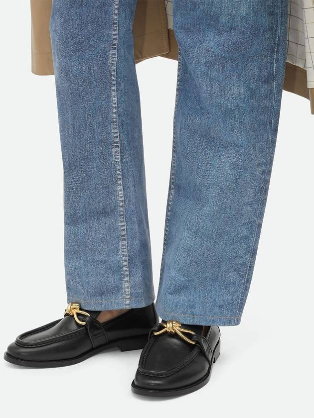 Bottega Veneta Astaire Leather Loafers Black