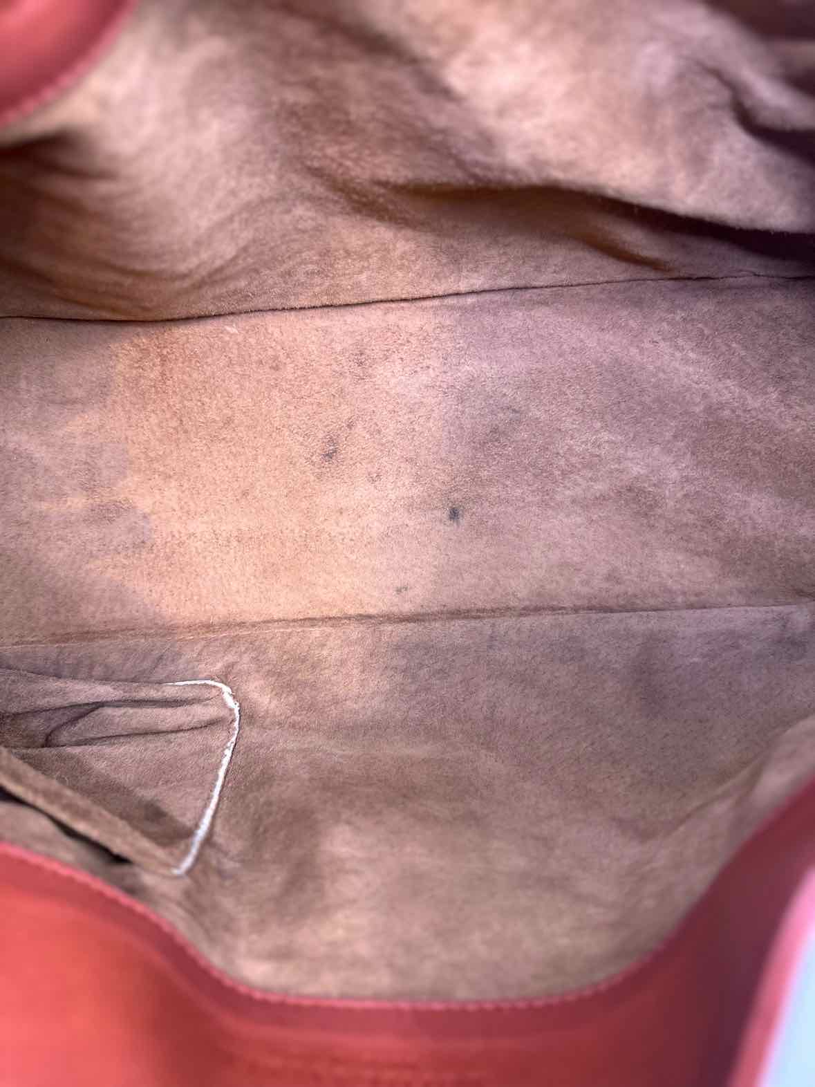 BOTTEGA VENETA Burnt Orange Leather Solid Handbag