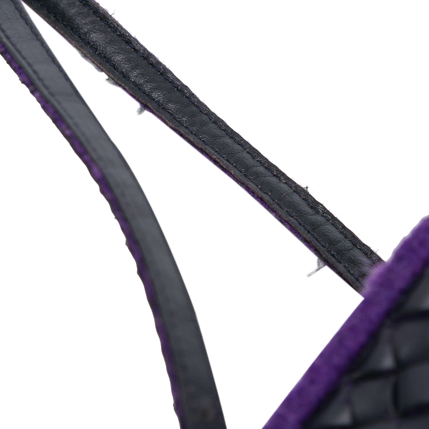 Purple Bottega Veneta Leather Intrecciato Tote