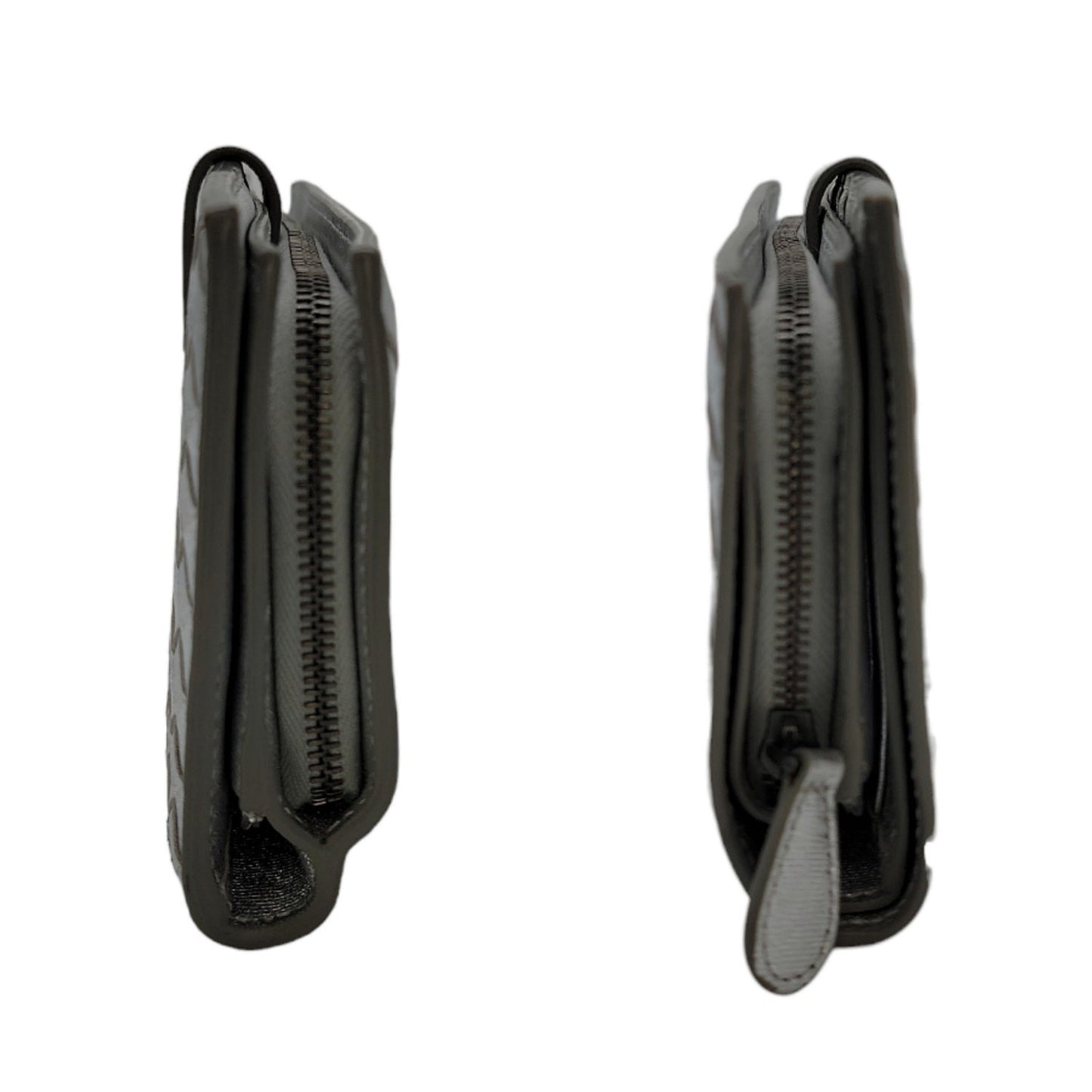 Bottega Veneta Intrecciato Continental Wallet Metallic Silver