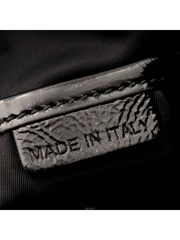 Burberry Beat Check Black Patent Trimming Belt 2WAY