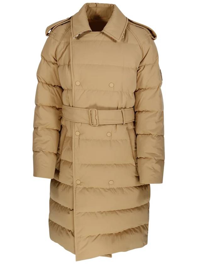 Burberry Double Breasted Mid Length Down Padded Beige