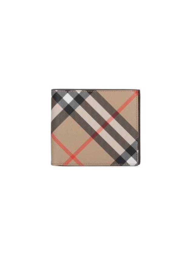 Burberry Check Half Wallet Beige