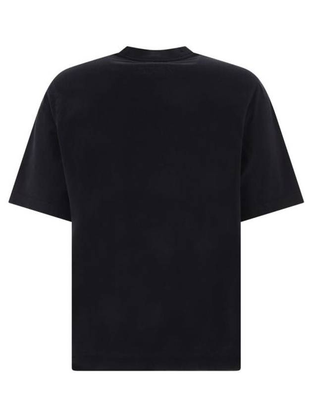 Burberry Equestrian Knight Patch Cotton Short Sleeve T-Shirt Black