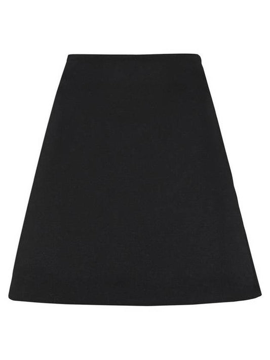 Bottega Veneta Grande Poudre A-Line Skirt Black